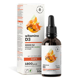 Vitamin D3 FORTE 2000 IU na MCT oleji (1800 porcí) - Kapky 50 ml AURA HERBALS
